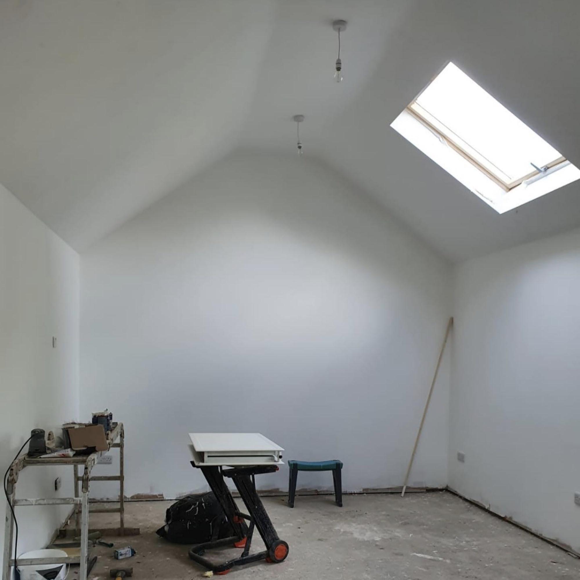 Home Office Replastered and Painted