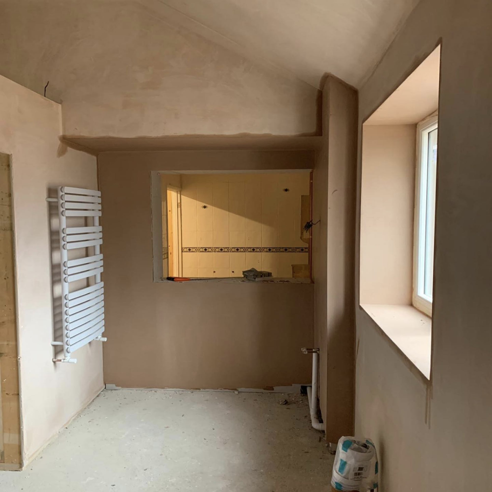 Bathroom Refit Newly Plastered