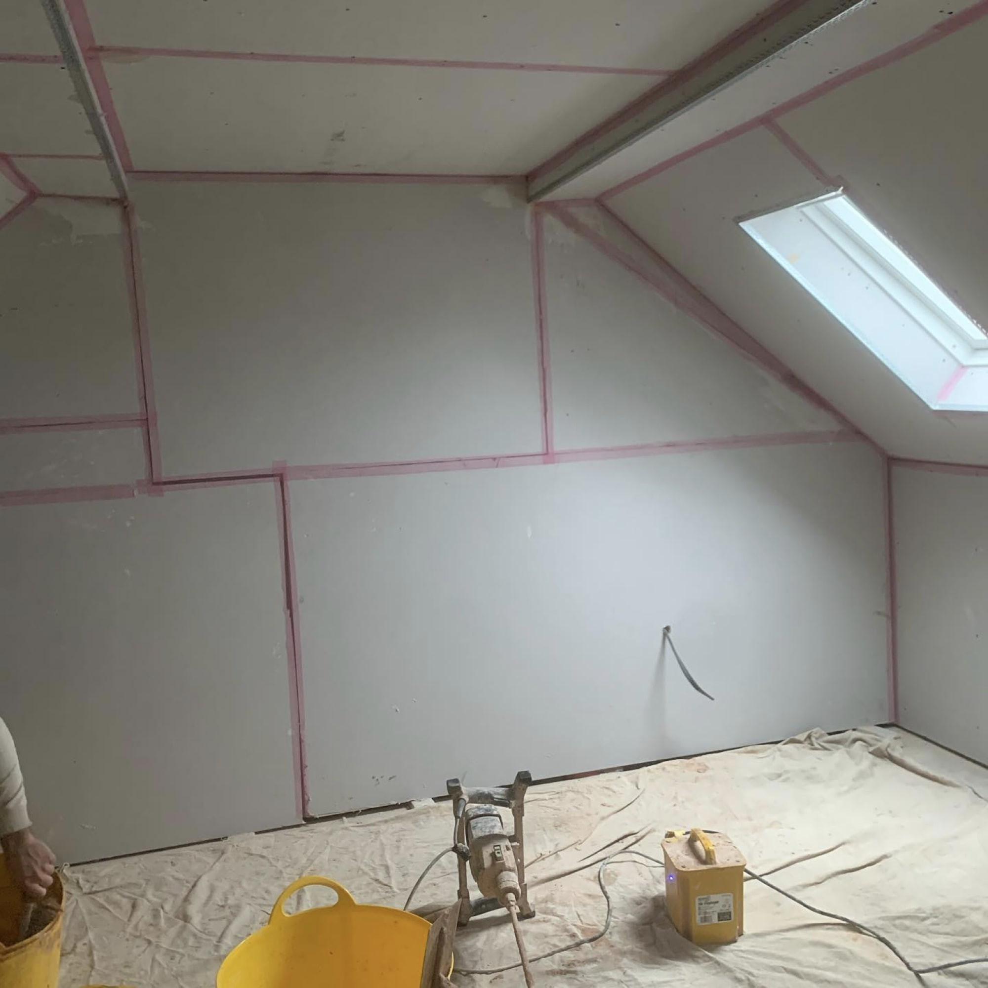 Plasterboard Attic Fitting